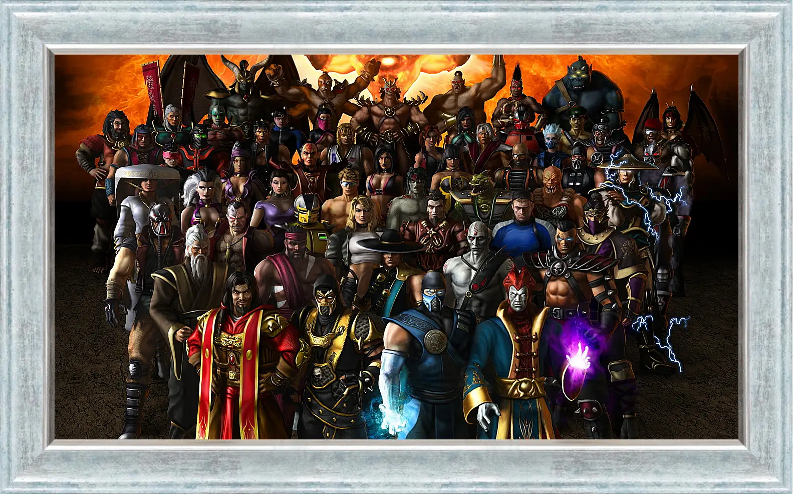 Картина в раме - mortal kombat, armageddon, characters