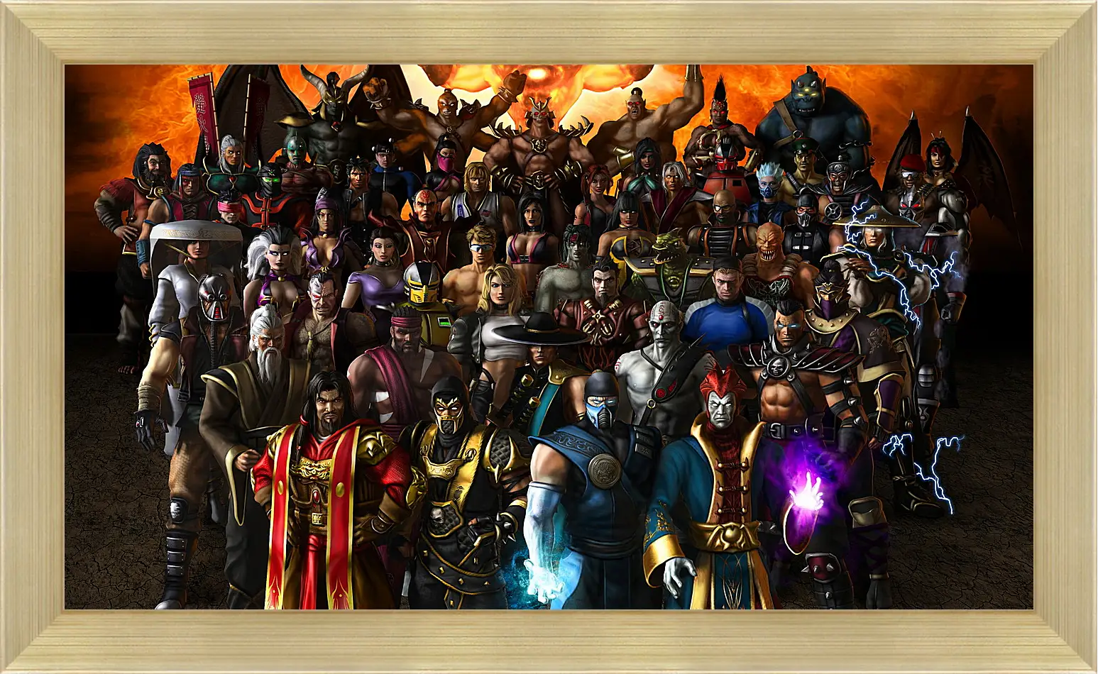 Картина в раме - mortal kombat, armageddon, characters