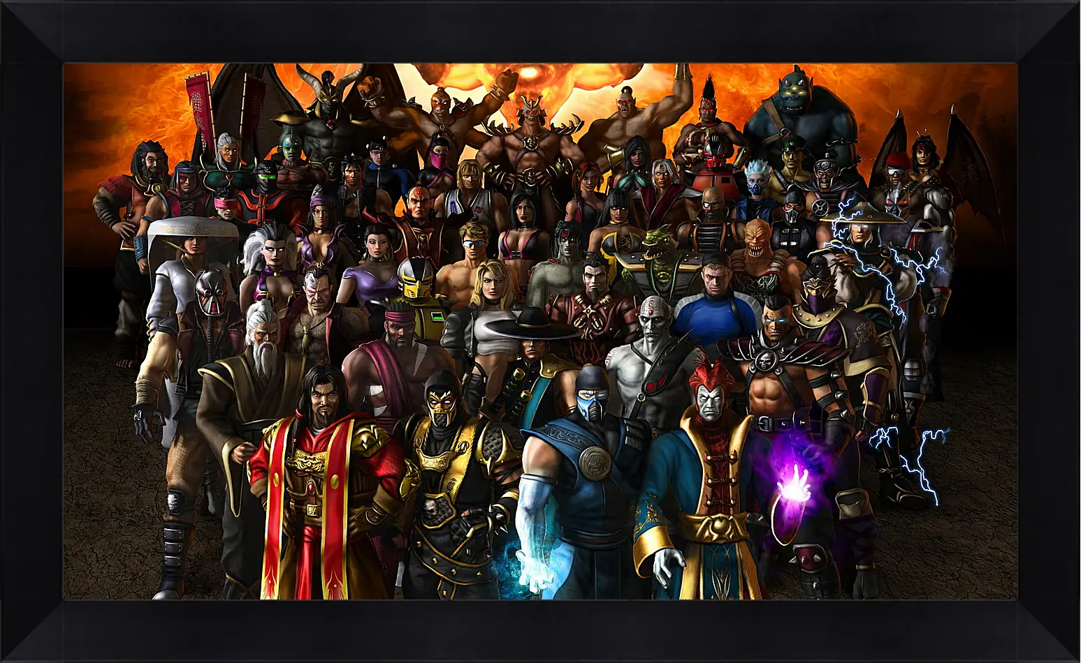 Картина в раме - mortal kombat, armageddon, characters