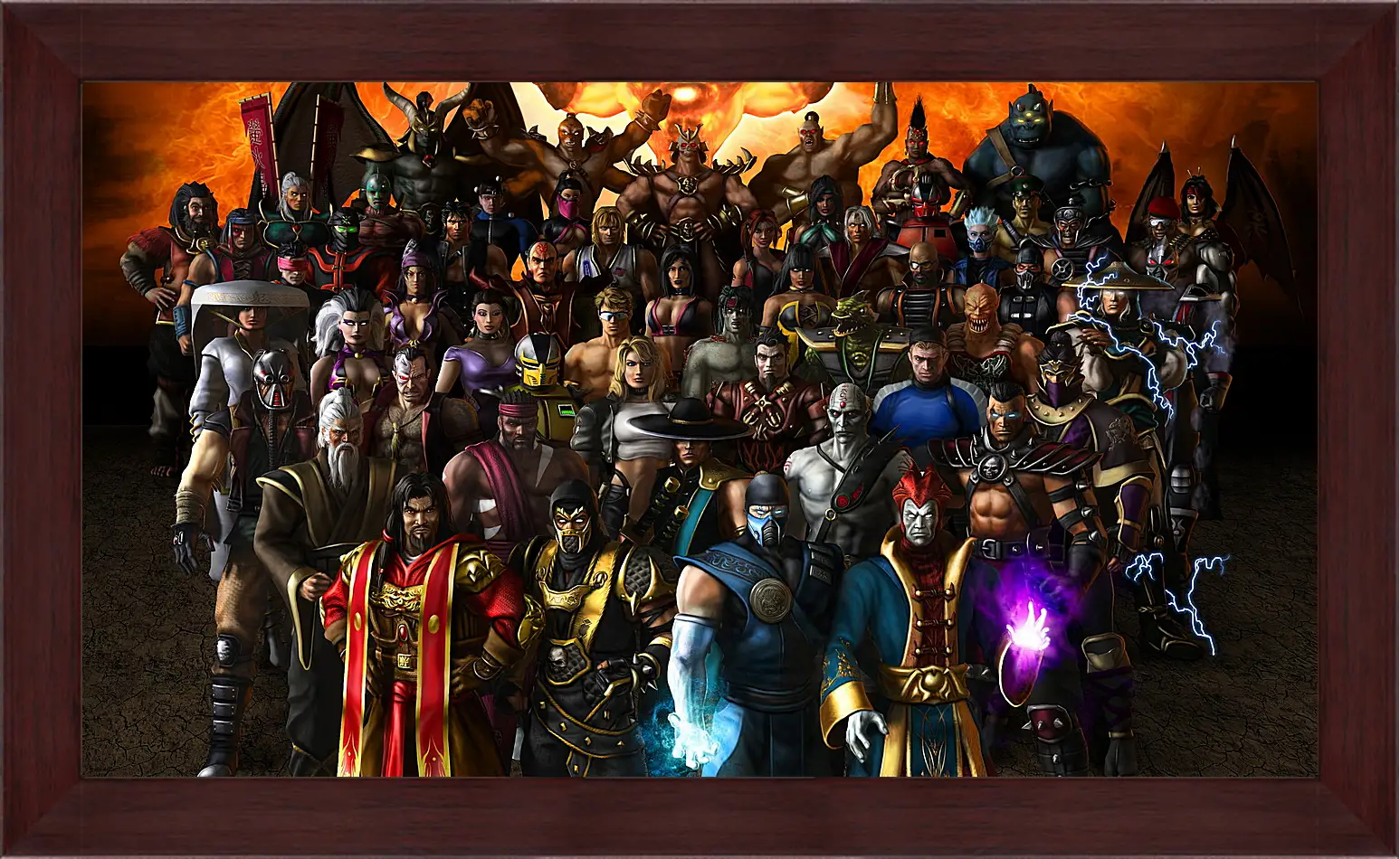 Картина в раме - mortal kombat, armageddon, characters