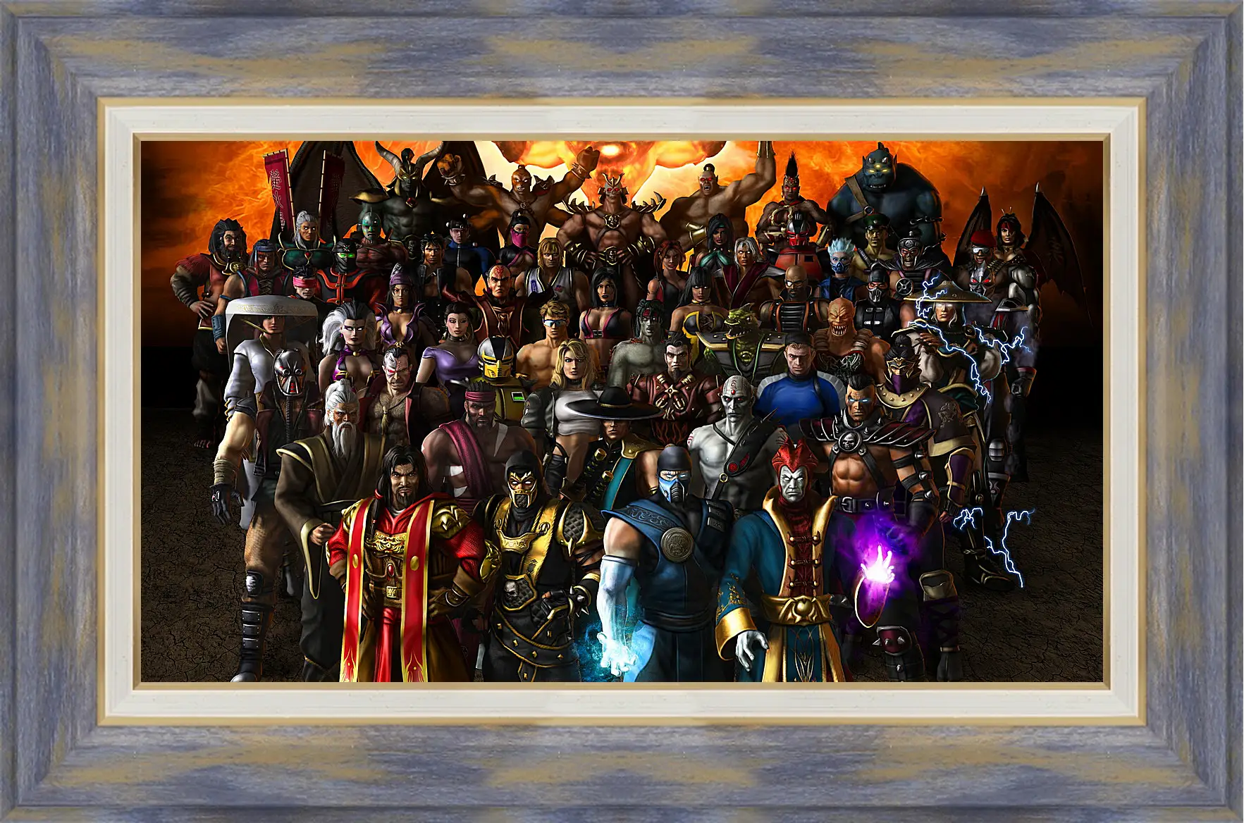 Картина в раме - mortal kombat, armageddon, characters