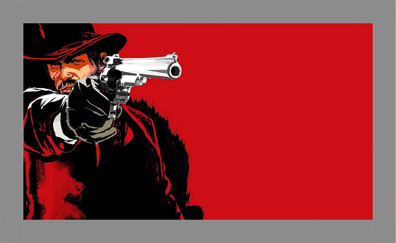 Картина в раме - red dead redemption game, pistol, cowboy
