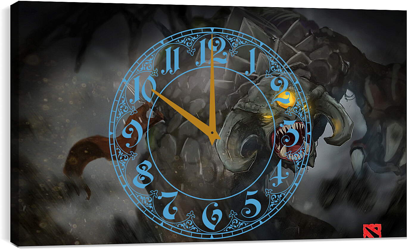 Часы картина - axe, dota 2, raging roshan