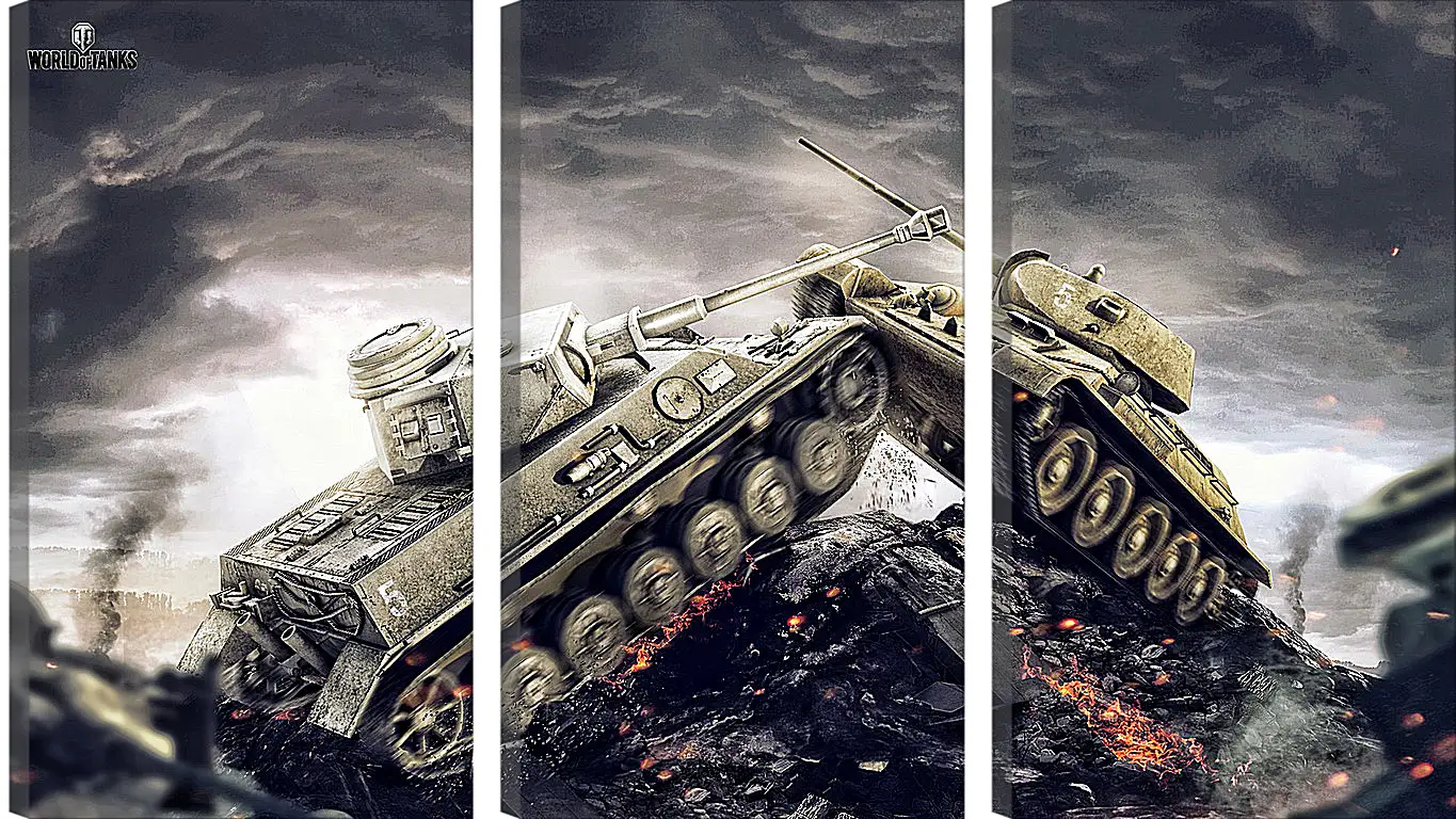 Модульная картина - wargaming net, world of tanks, wot
