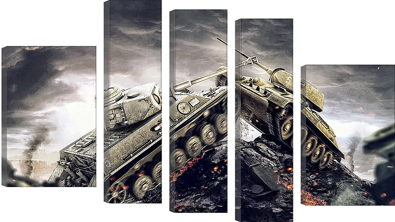 Модульная картина - wargaming net, world of tanks, wot
