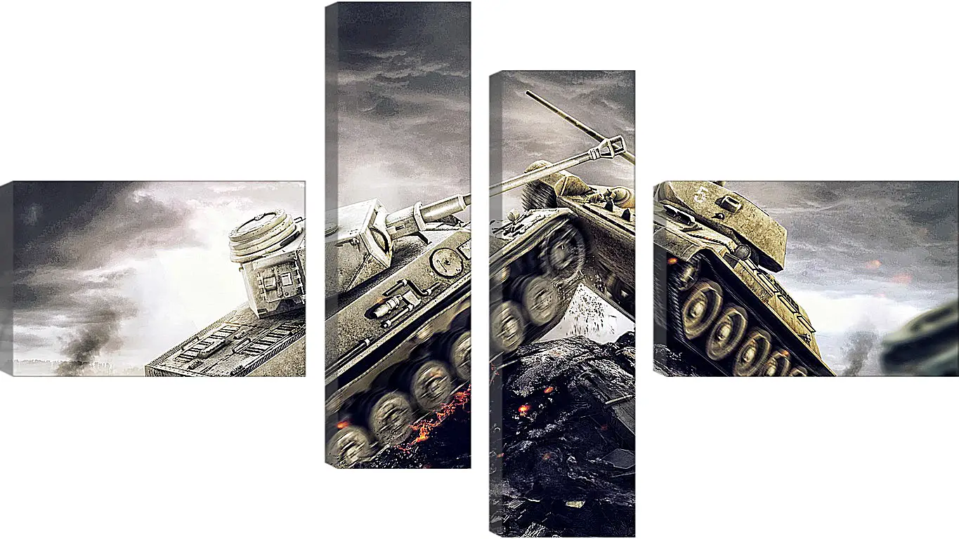 Модульная картина - wargaming net, world of tanks, wot
