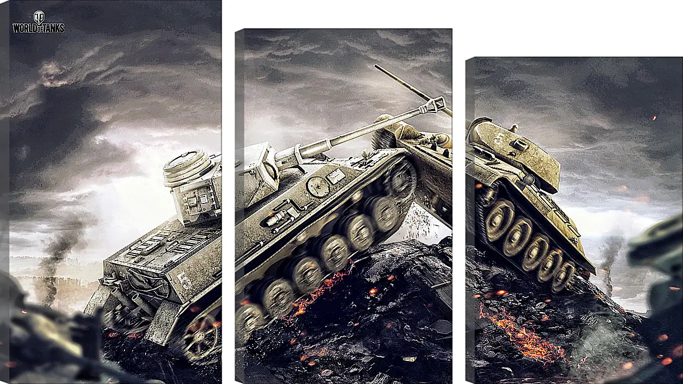 Модульная картина - wargaming net, world of tanks, wot
