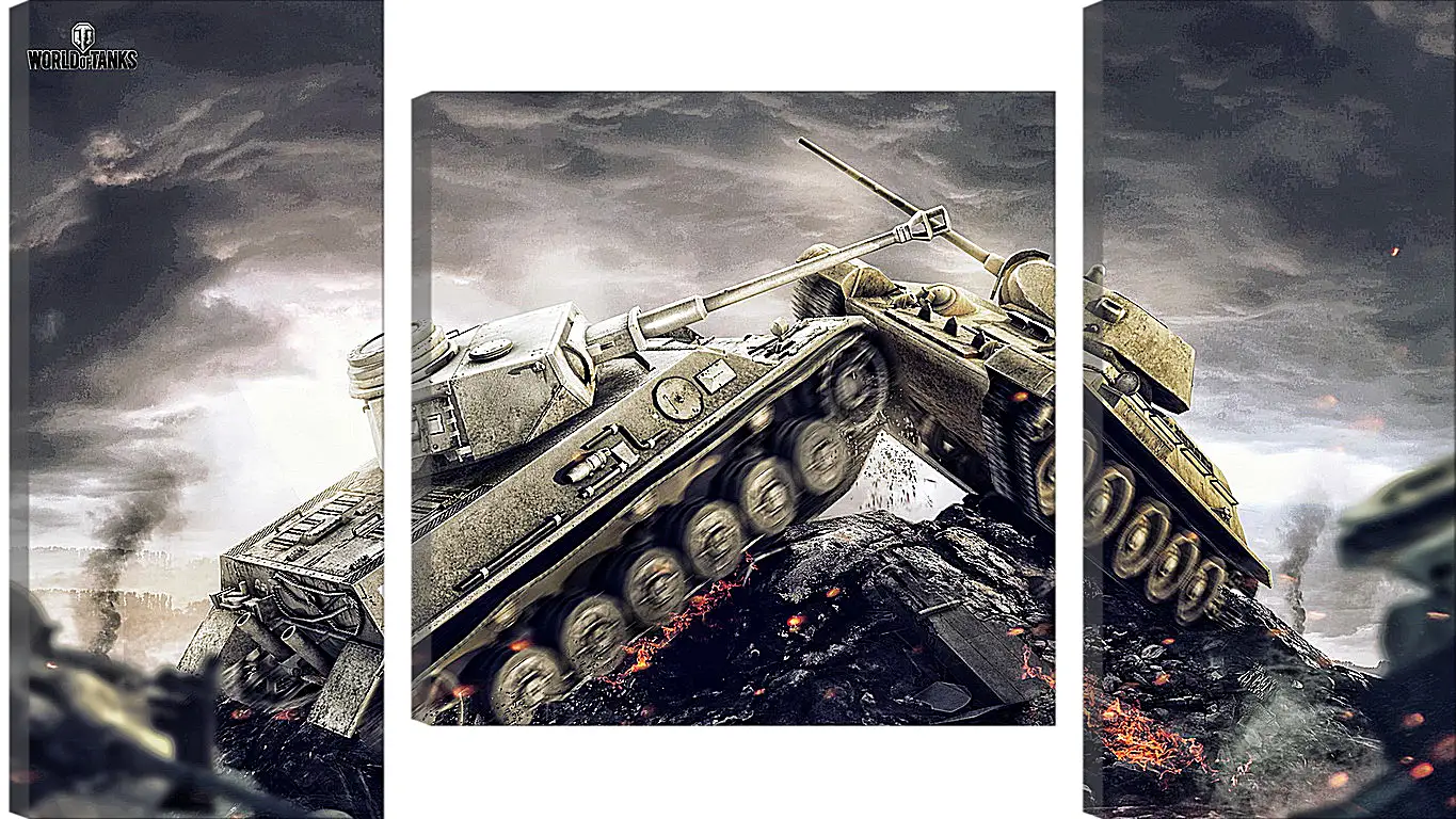 Модульная картина - wargaming net, world of tanks, wot
