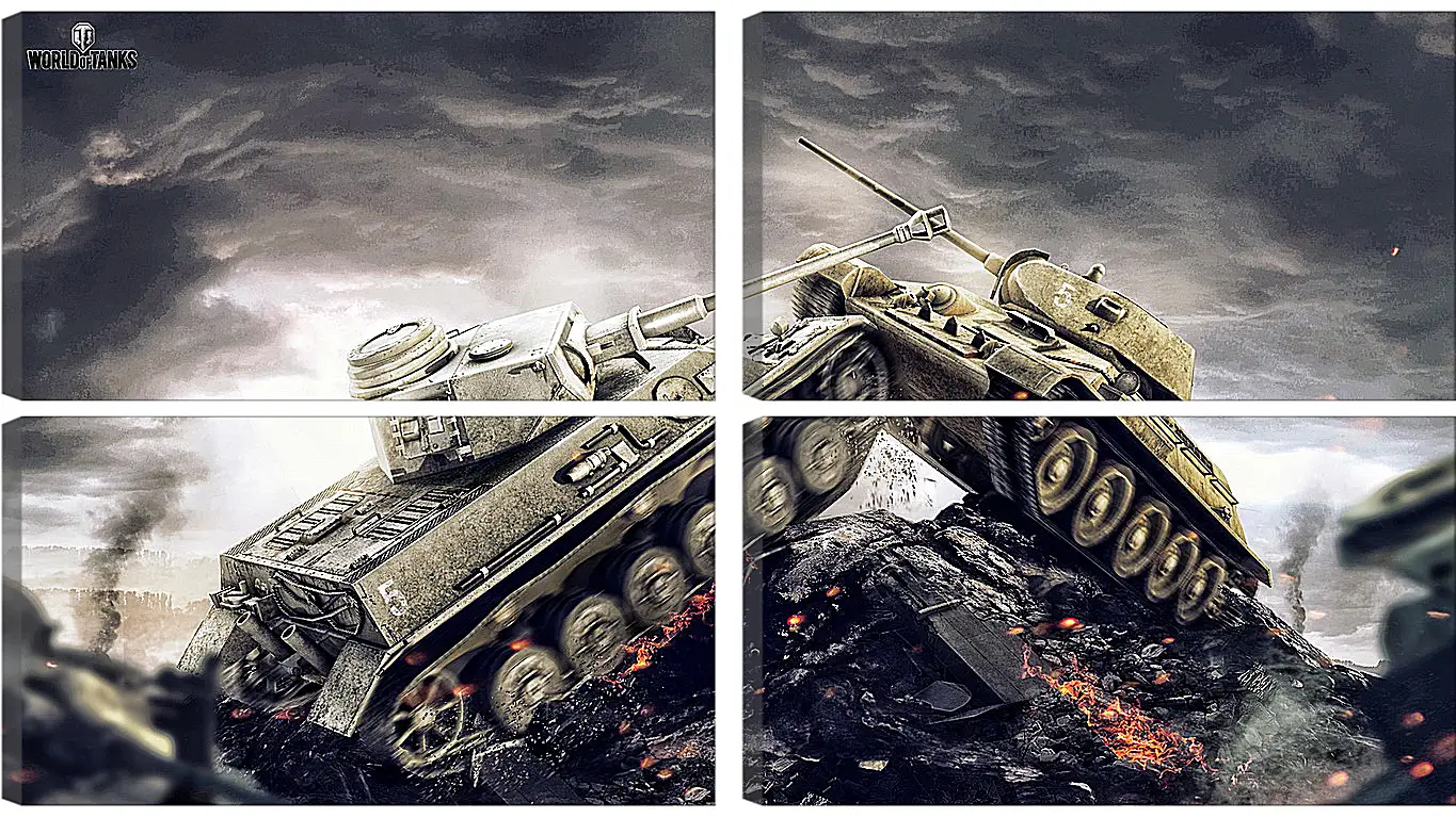 Модульная картина - wargaming net, world of tanks, wot
