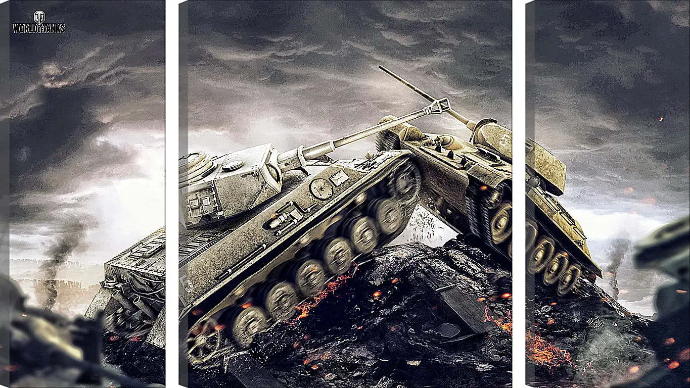 Модульная картина - wargaming net, world of tanks, wot
