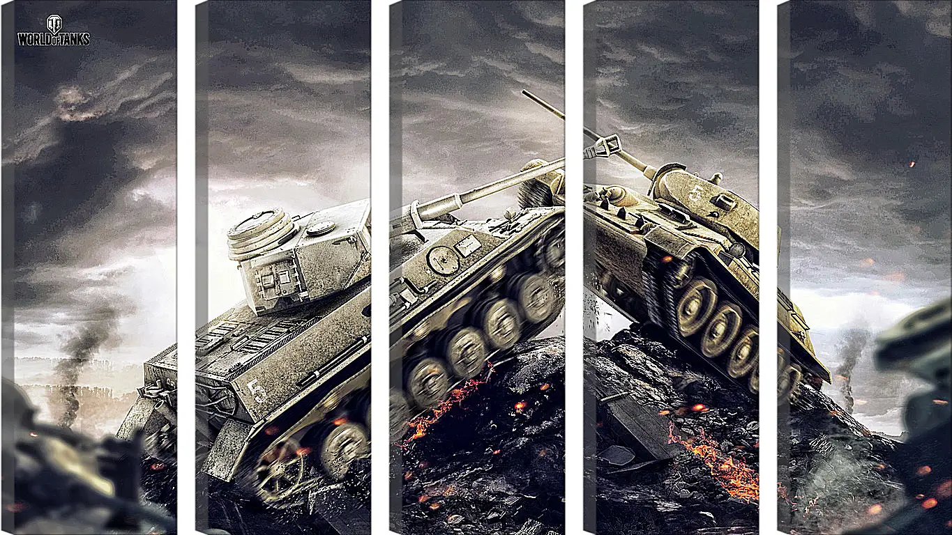 Модульная картина - wargaming net, world of tanks, wot
