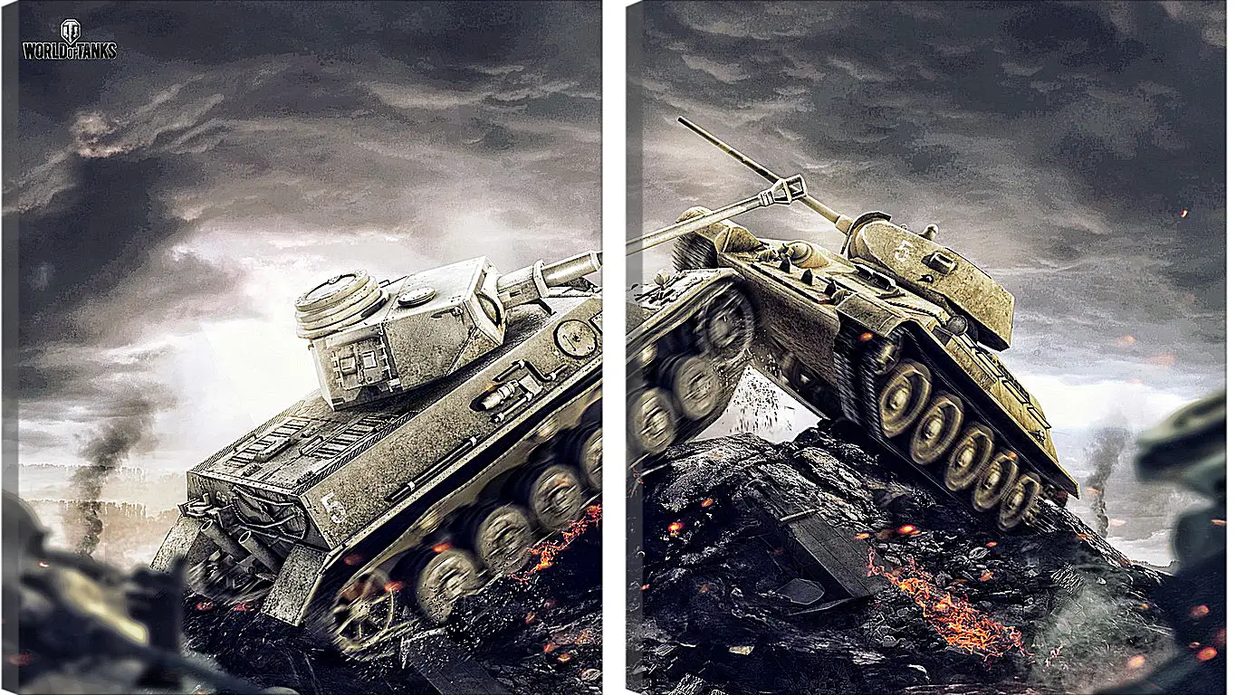 Модульная картина - wargaming net, world of tanks, wot
