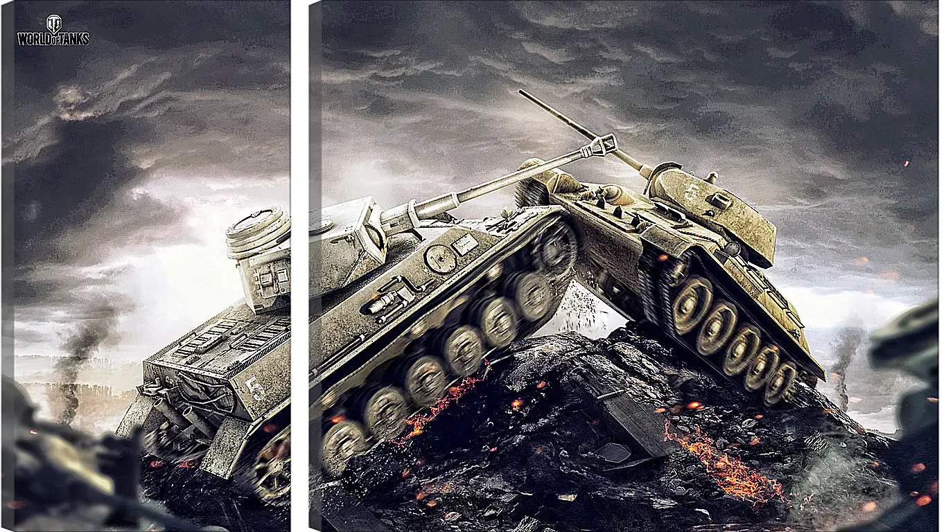 Модульная картина - wargaming net, world of tanks, wot
