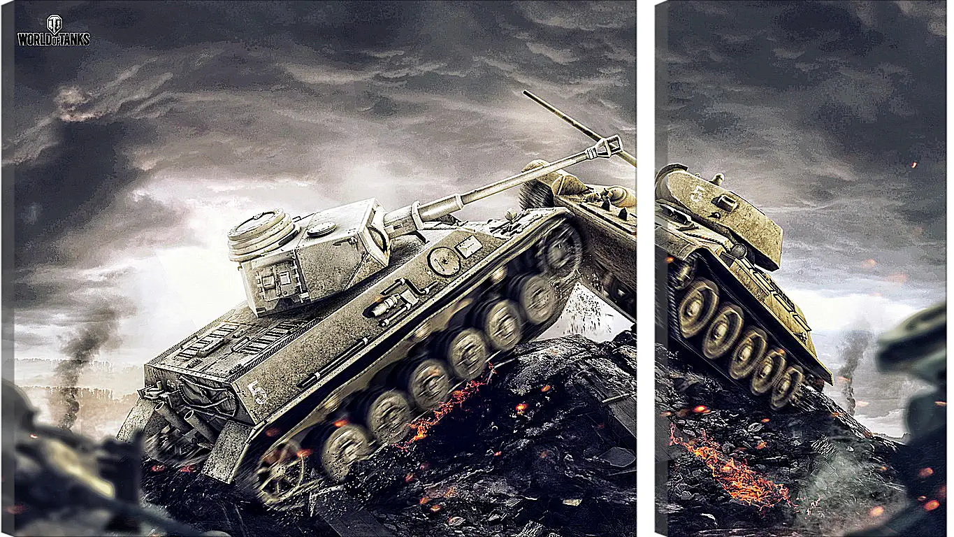 Модульная картина - wargaming net, world of tanks, wot
