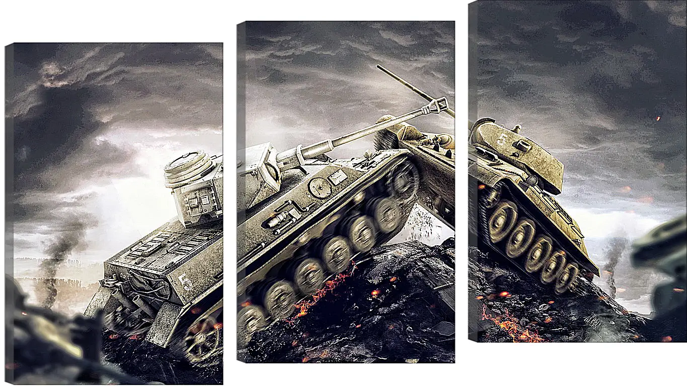 Модульная картина - wargaming net, world of tanks, wot
