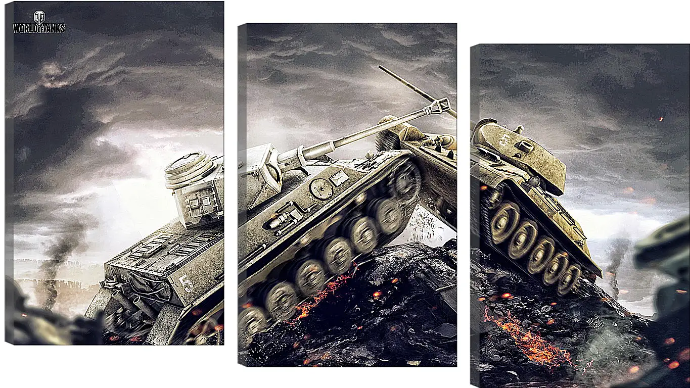 Модульная картина - wargaming net, world of tanks, wot
