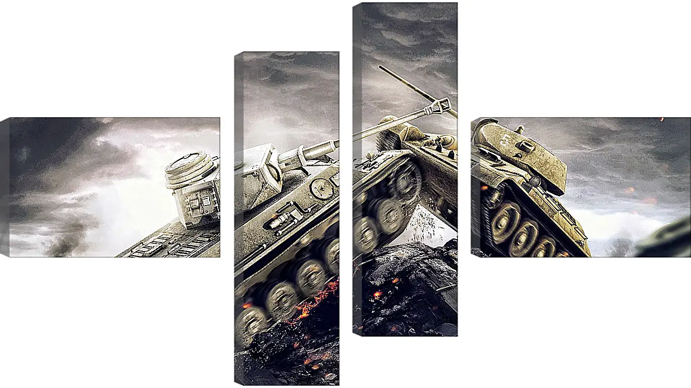 Модульная картина - wargaming net, world of tanks, wot
