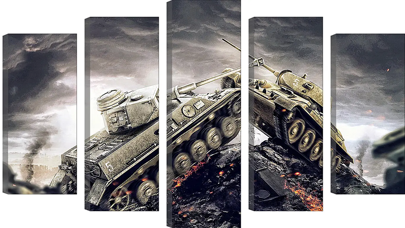 Модульная картина - wargaming net, world of tanks, wot
