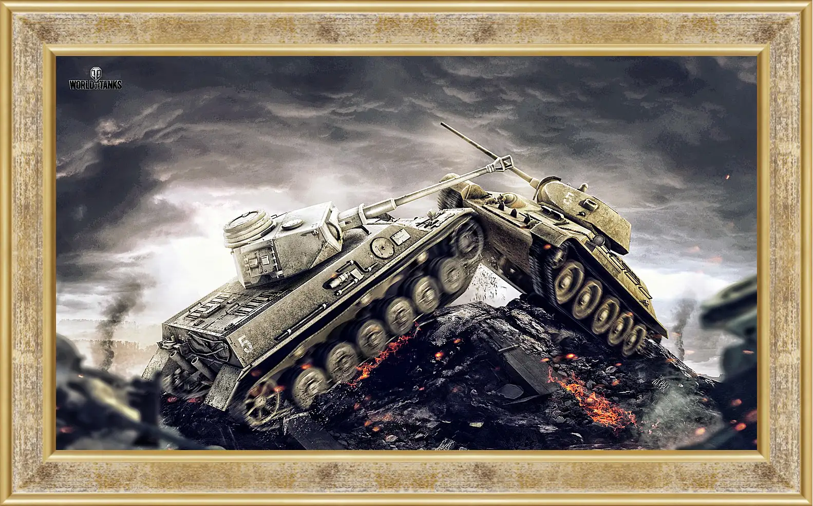 Картина в раме - wargaming net, world of tanks, wot
