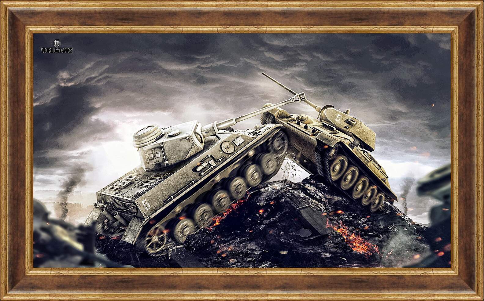 Картина в раме - wargaming net, world of tanks, wot
