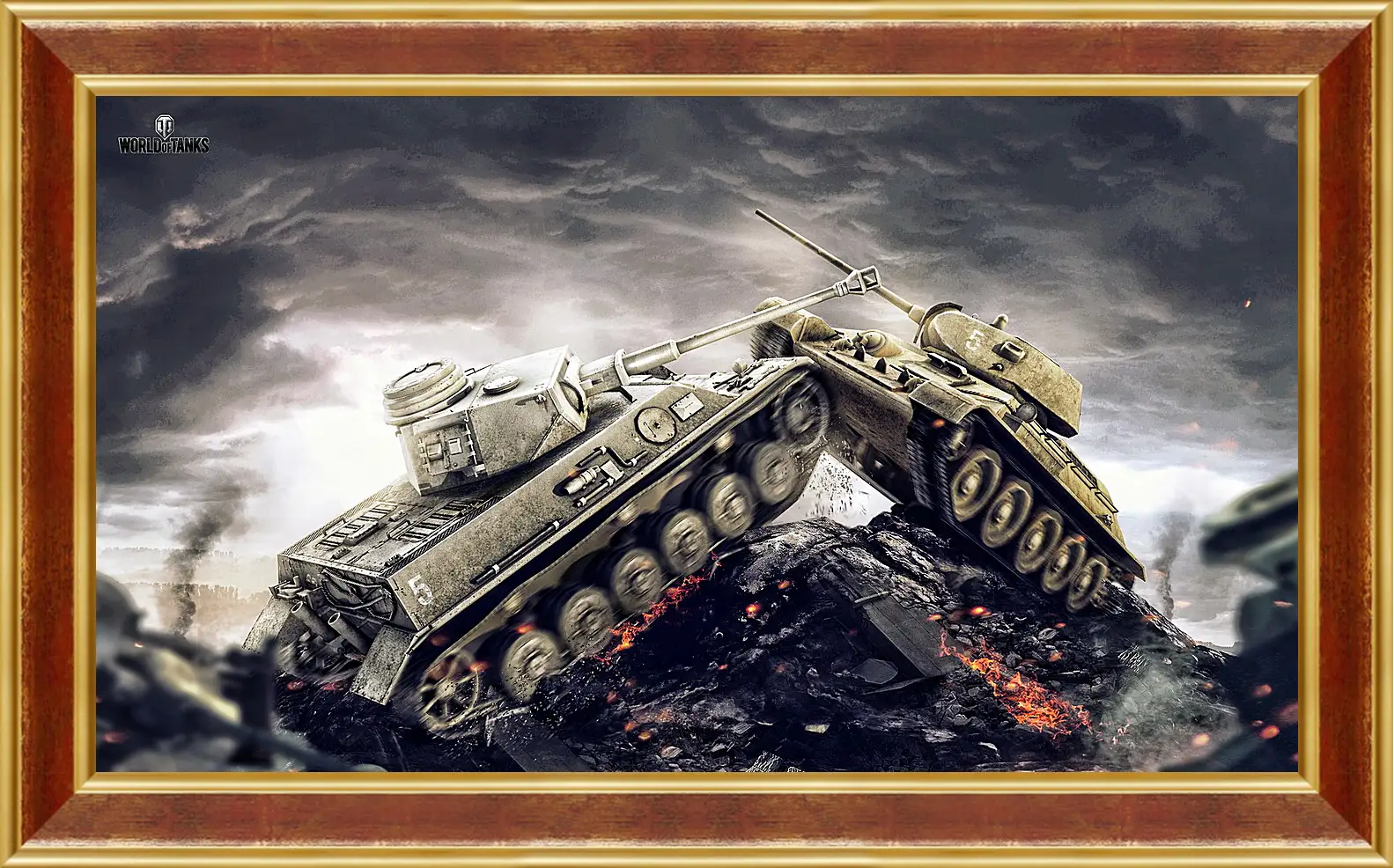 Картина в раме - wargaming net, world of tanks, wot
