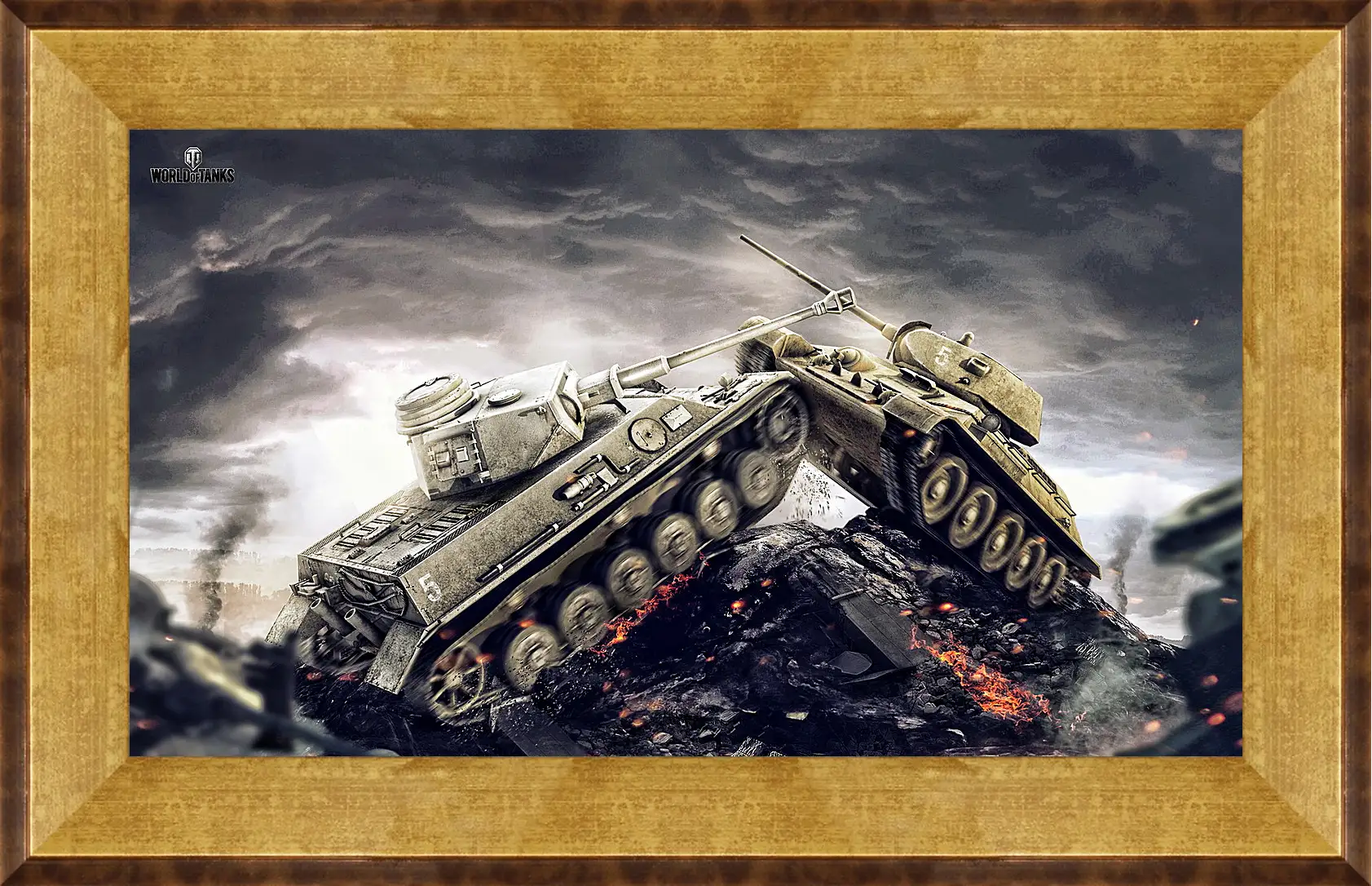 Картина в раме - wargaming net, world of tanks, wot
