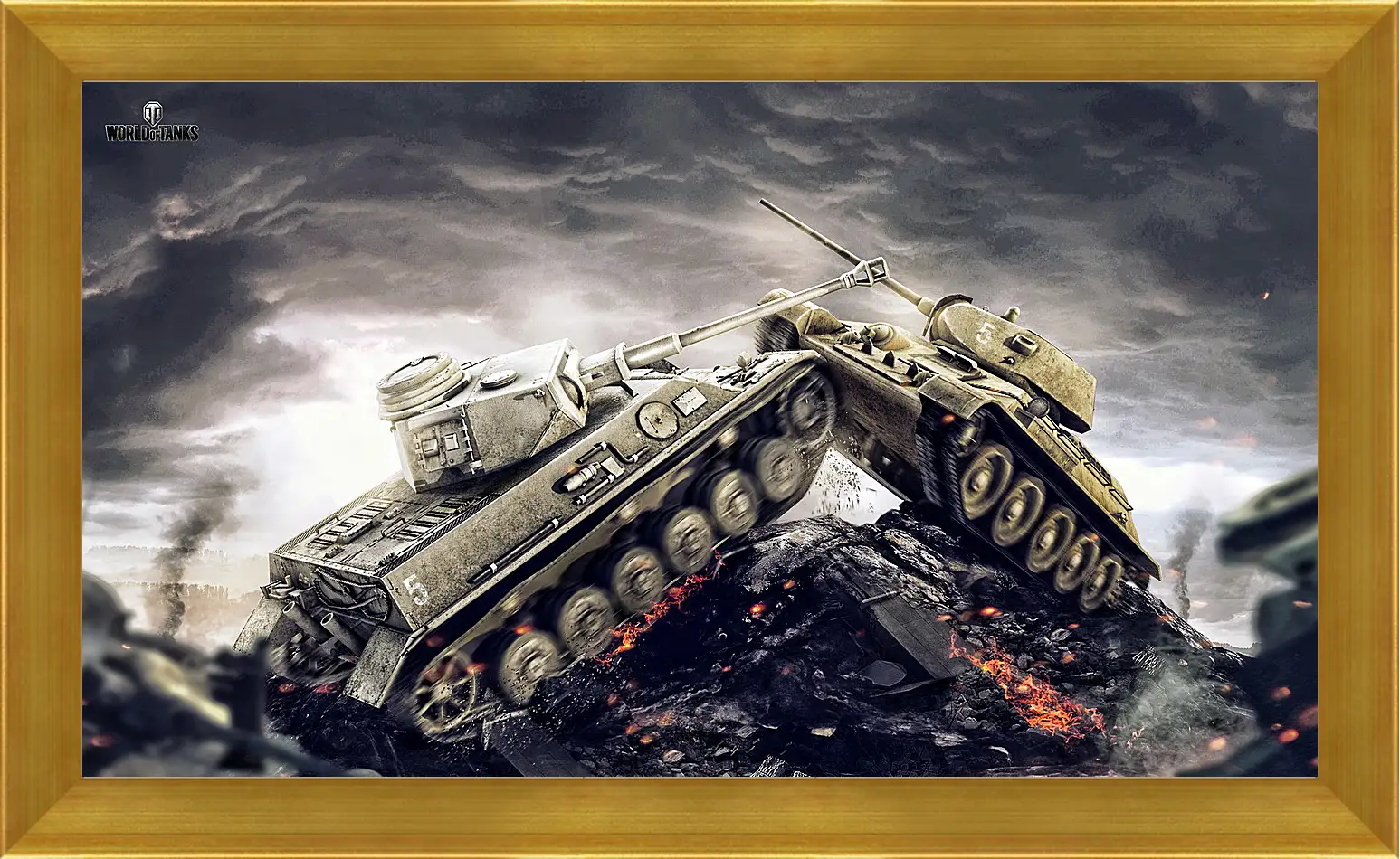 Картина в раме - wargaming net, world of tanks, wot
