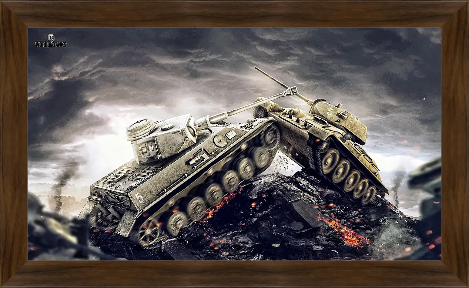 Картина в раме - wargaming net, world of tanks, wot
