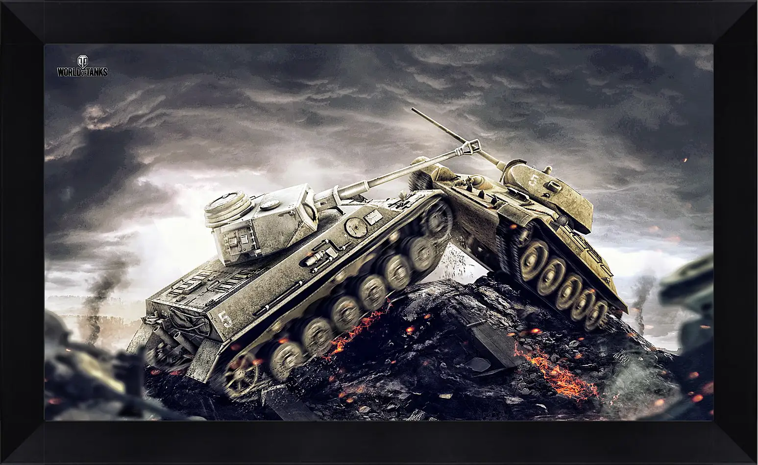 Картина в раме - wargaming net, world of tanks, wot
