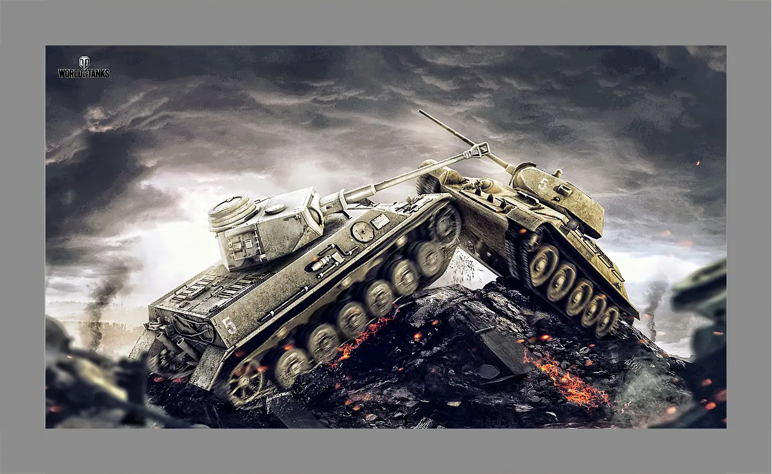 Картина в раме - wargaming net, world of tanks, wot
