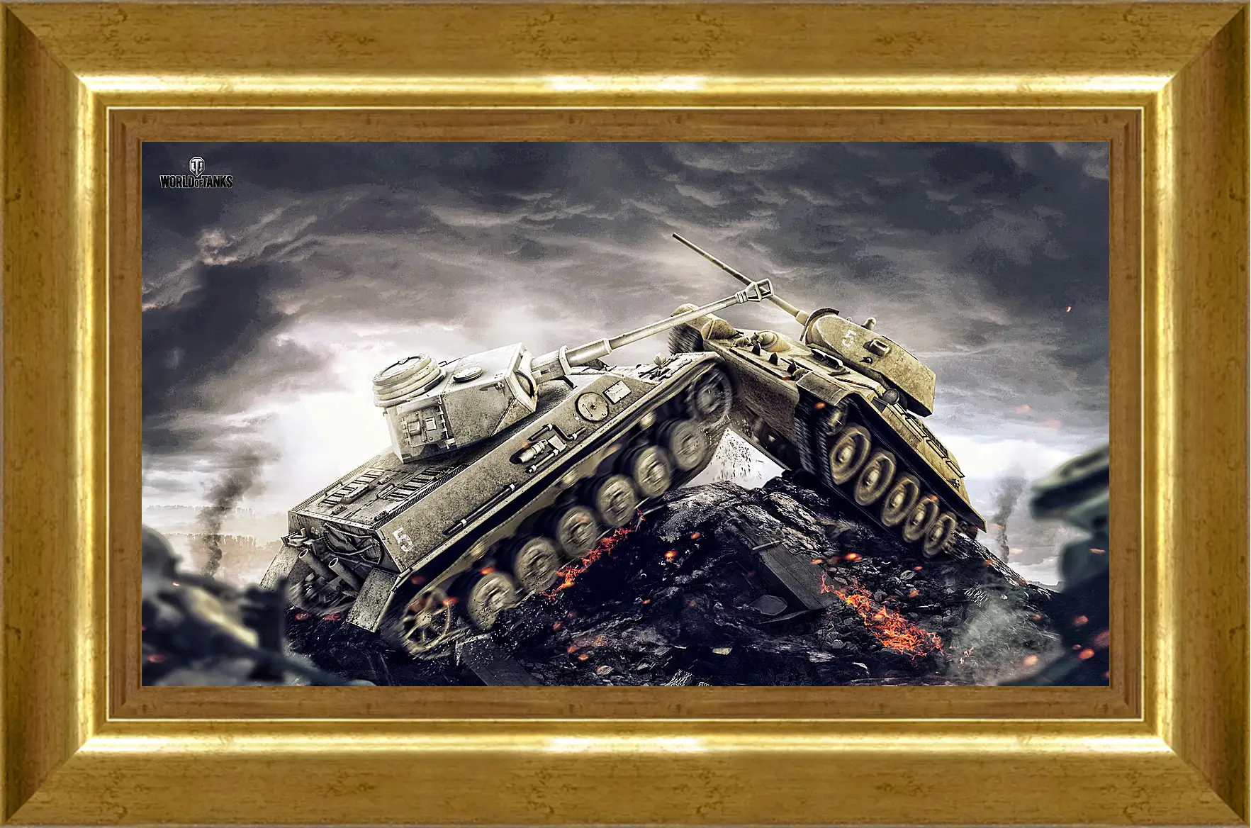 Картина в раме - wargaming net, world of tanks, wot
