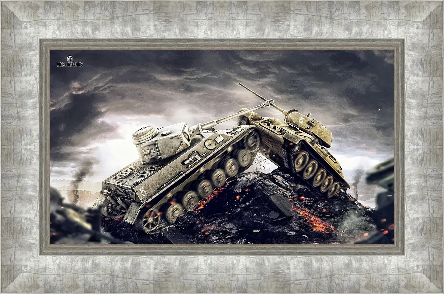 Картина в раме - wargaming net, world of tanks, wot
