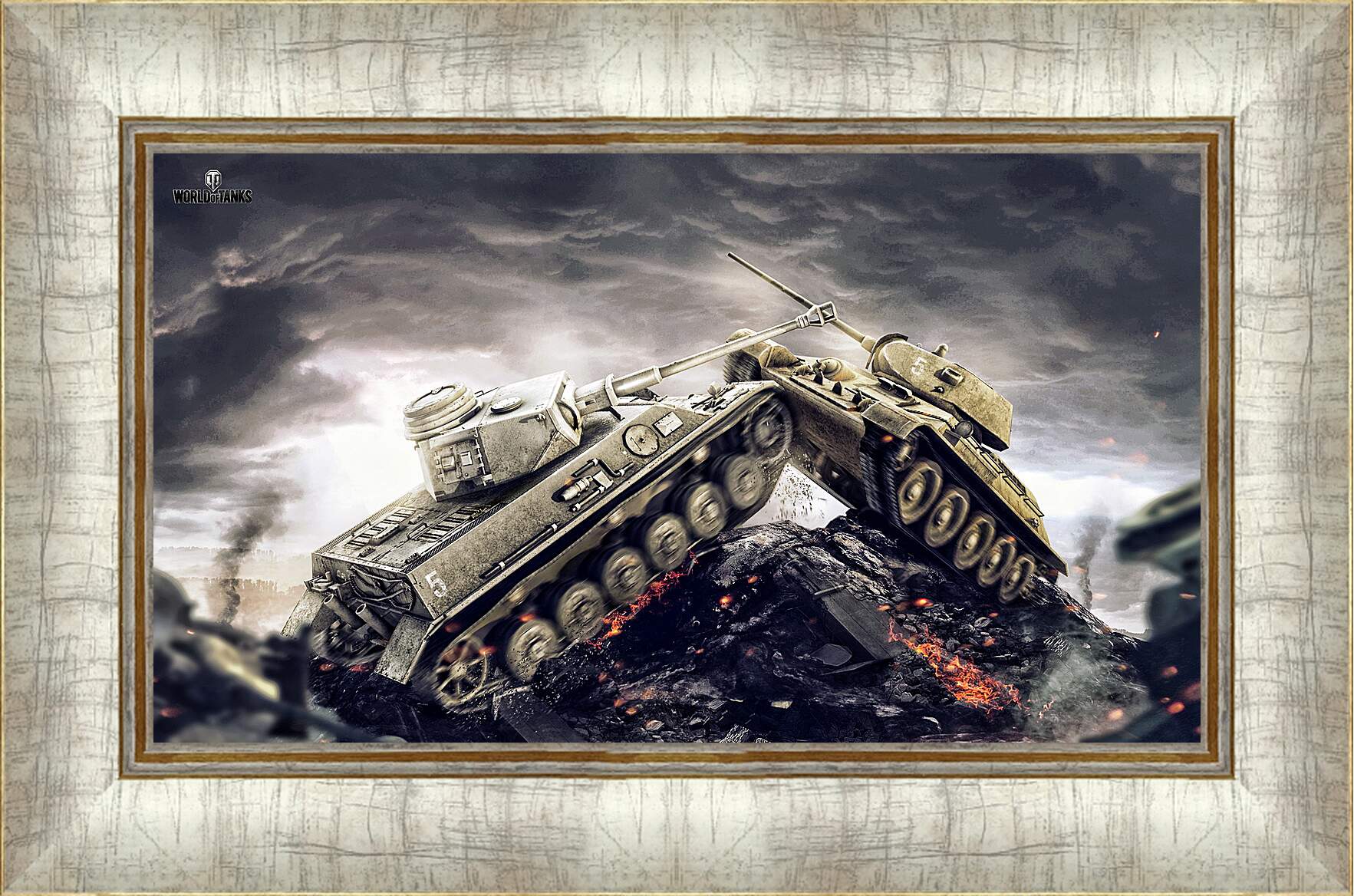 Картина в раме - wargaming net, world of tanks, wot
