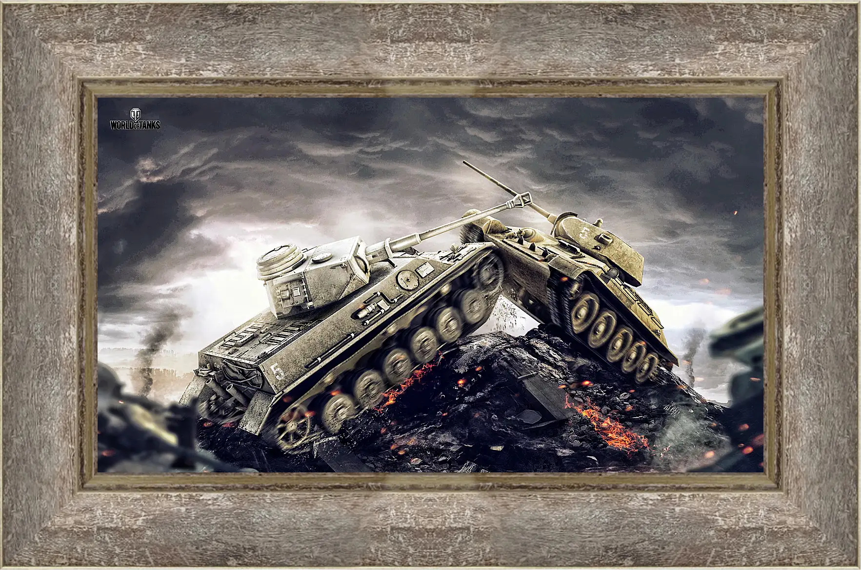 Картина в раме - wargaming net, world of tanks, wot
