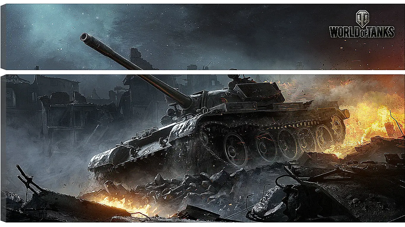 Модульная картина - world of tanks, wargaming net, wg