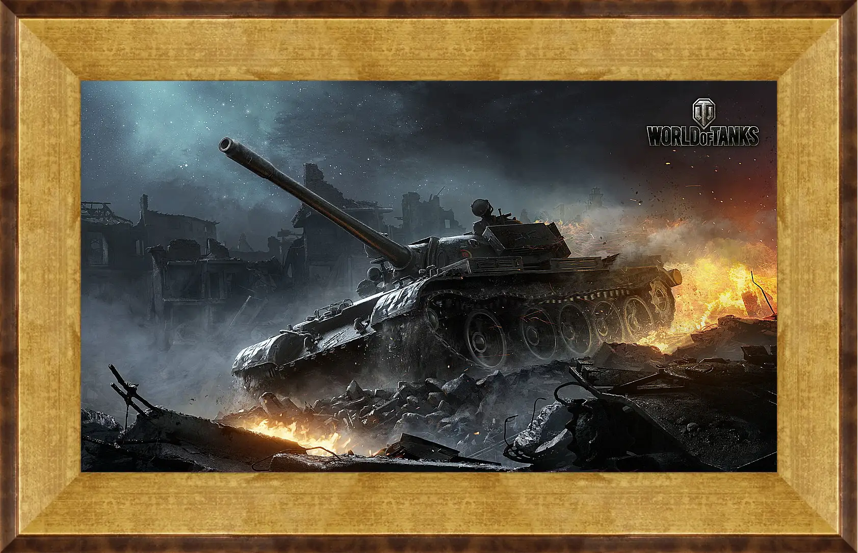 Картина в раме - world of tanks, wargaming net, wg