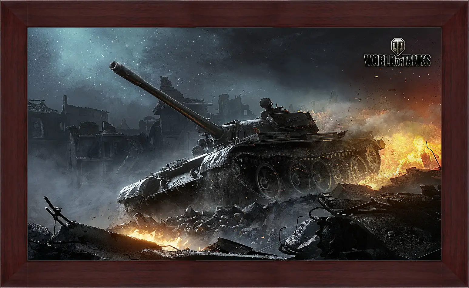 Картина в раме - world of tanks, wargaming net, wg