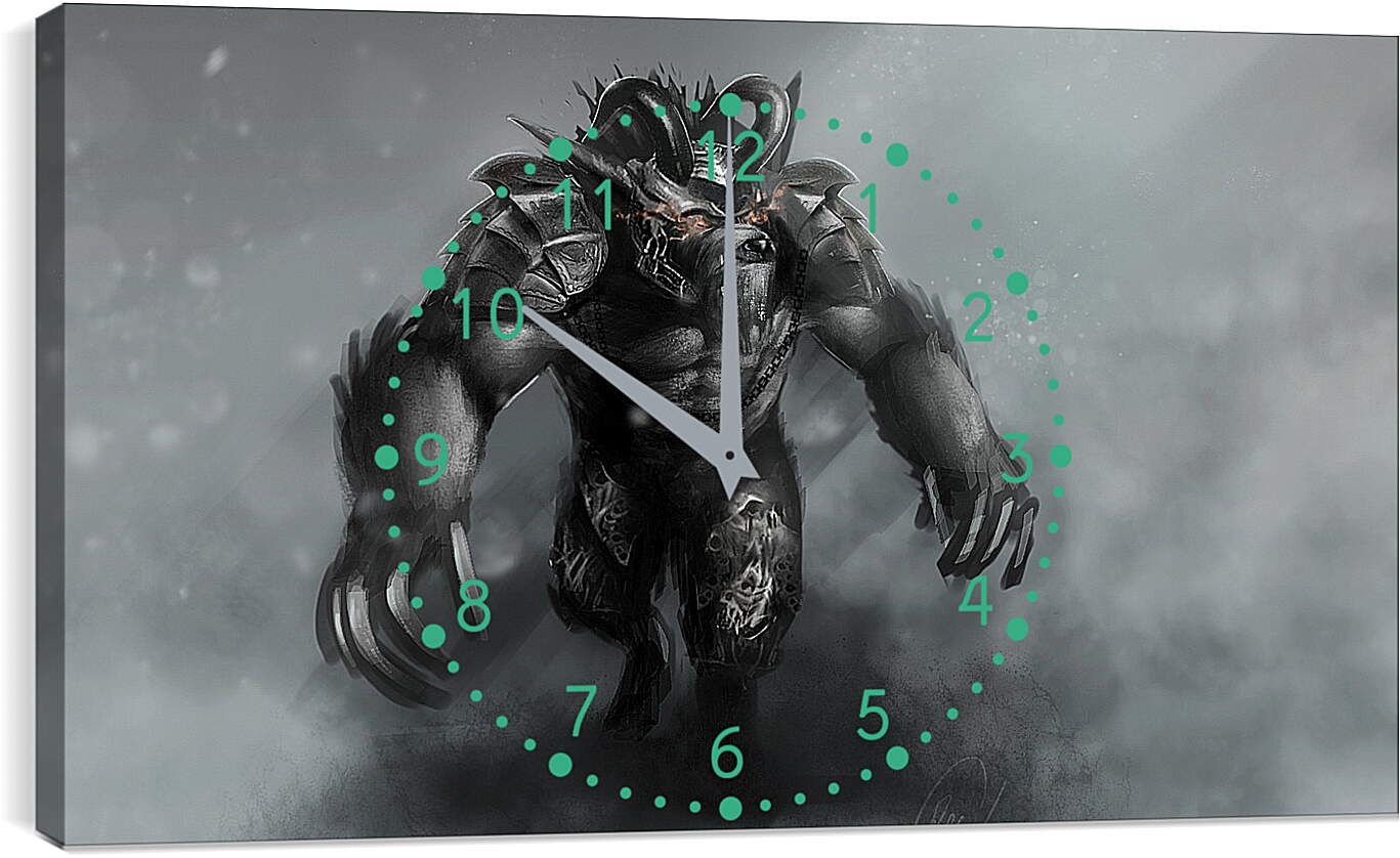 Часы картина - ulfsaar, dota 2, ursa warrior