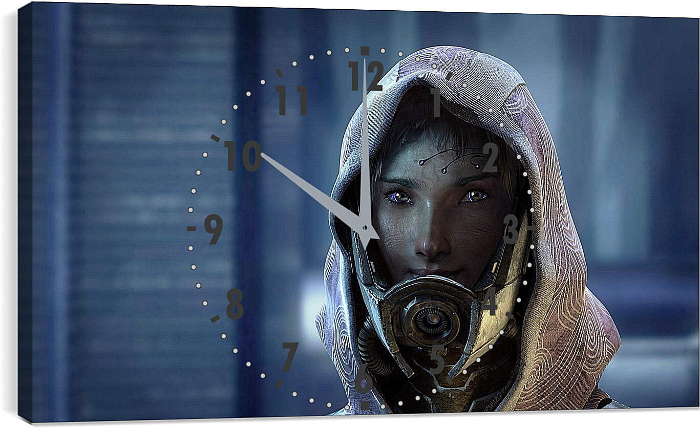 Часы картина - mass effect 3, character, female
