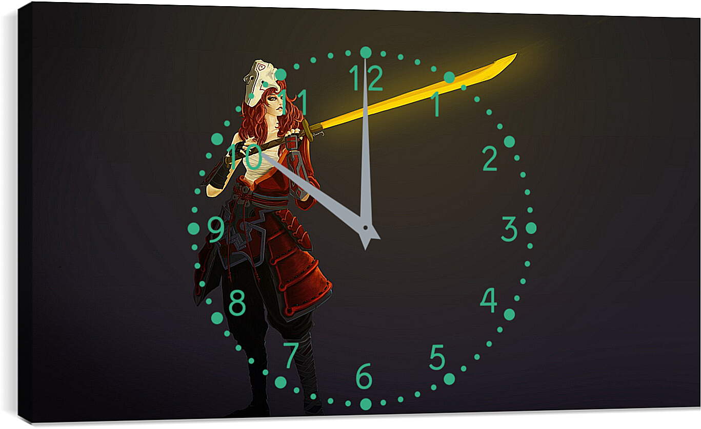 Часы картина - dota 2, art, juggernaut
