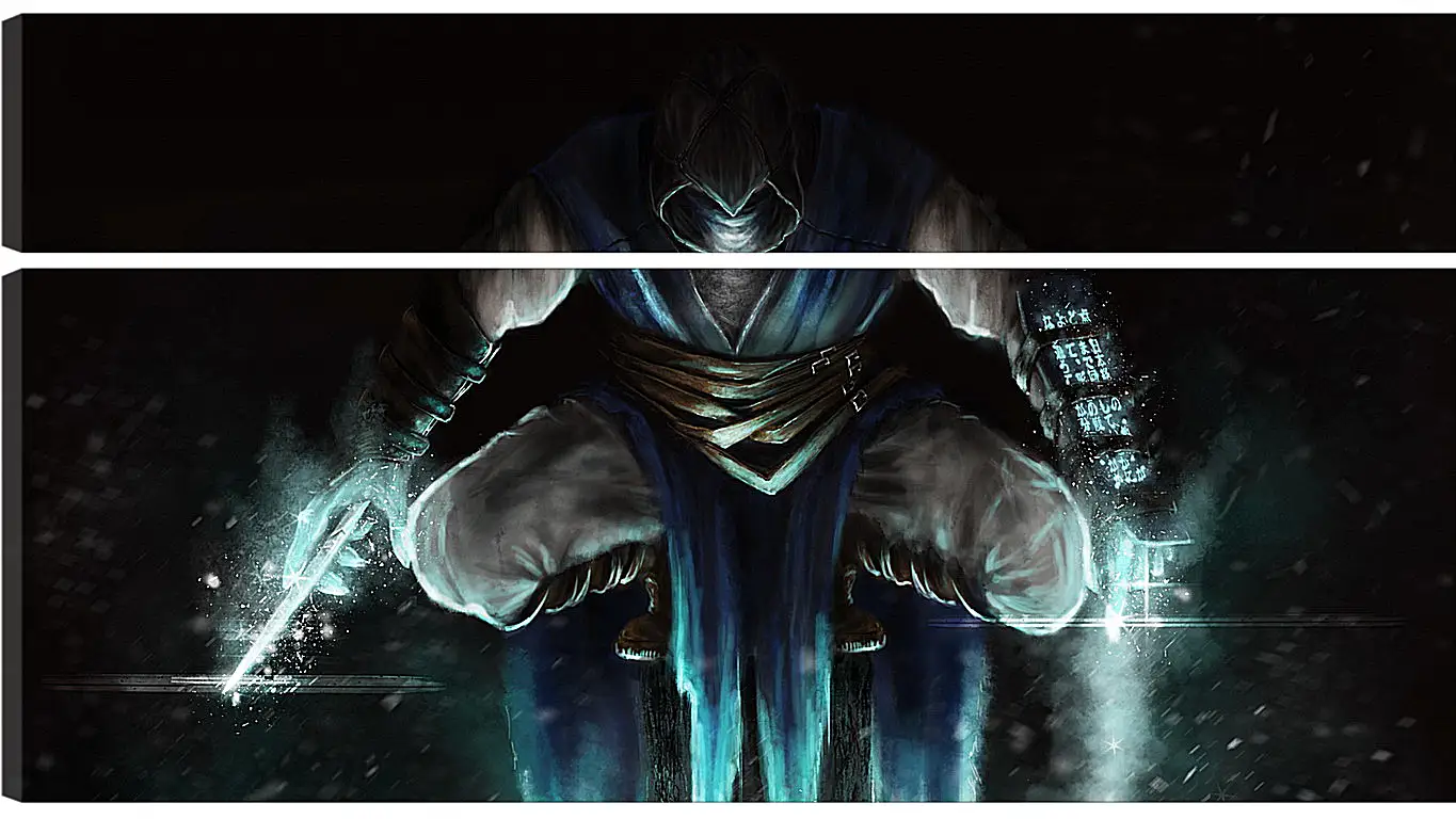 Модульная картина - mortal kombat, sub-zero, jump