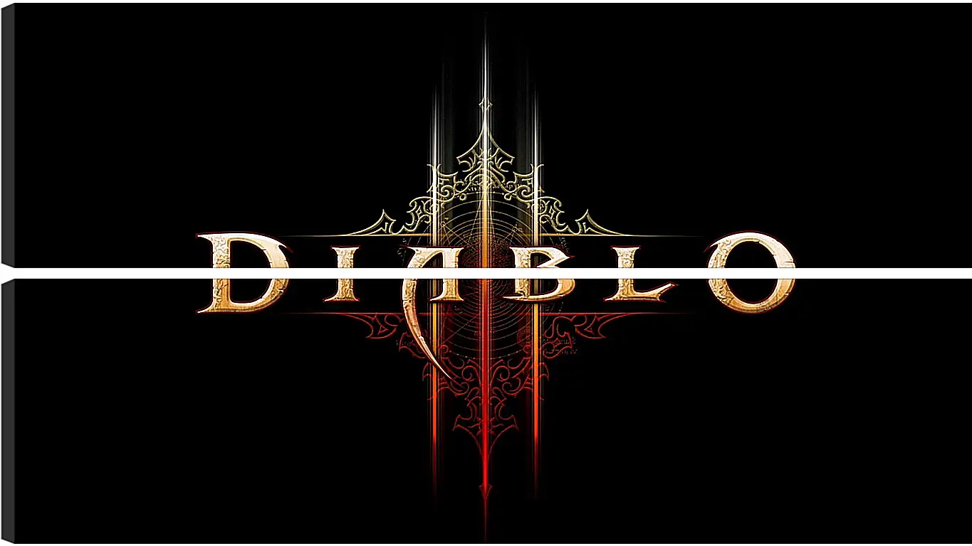 Модульная картина - diablo 3, name, text