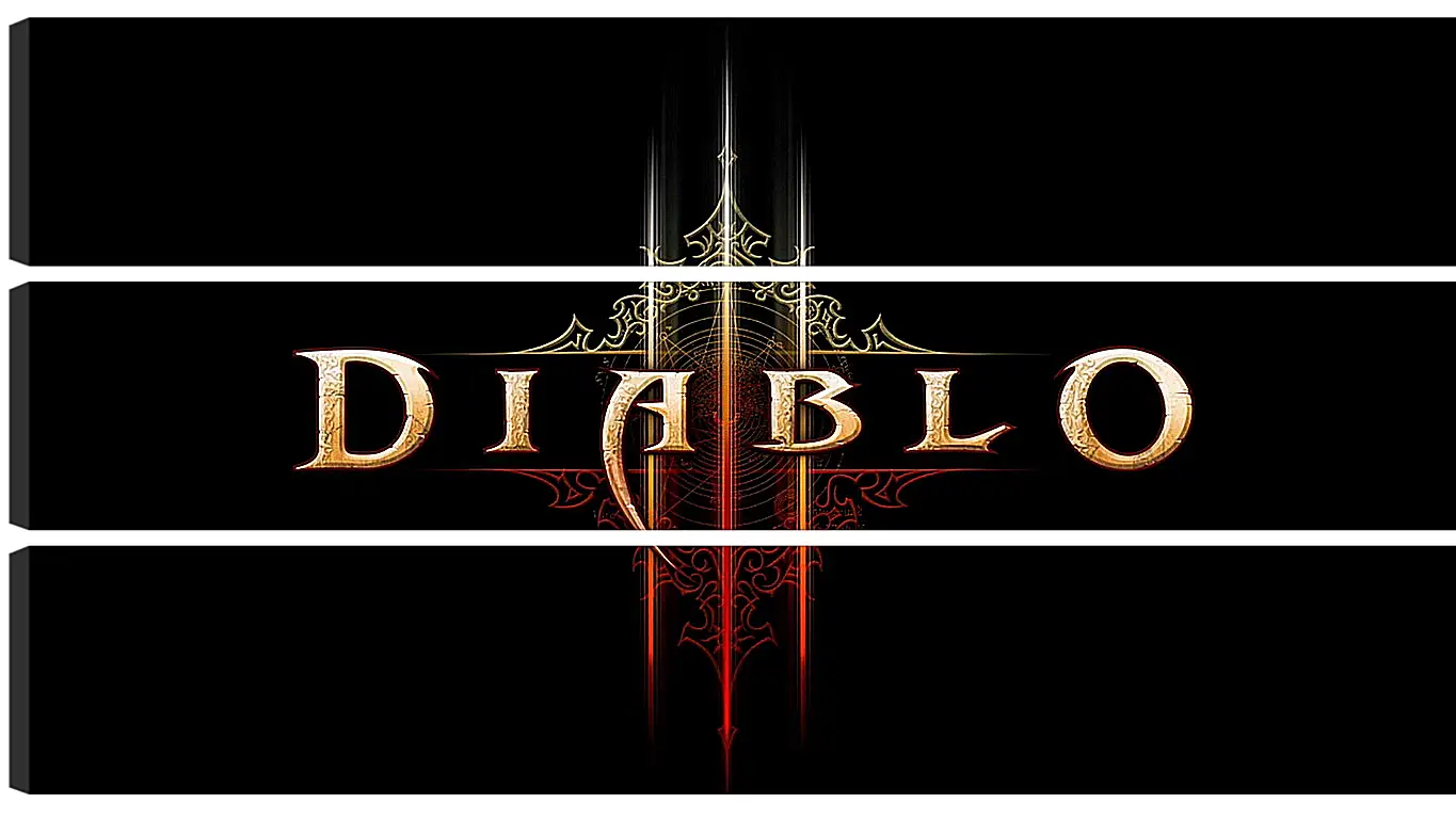 Модульная картина - diablo 3, name, text