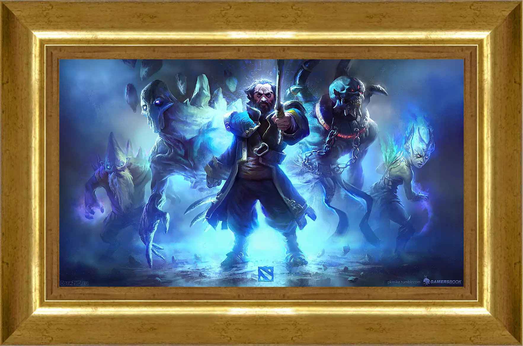 Картина в раме - ancient apparition, dota 2, art