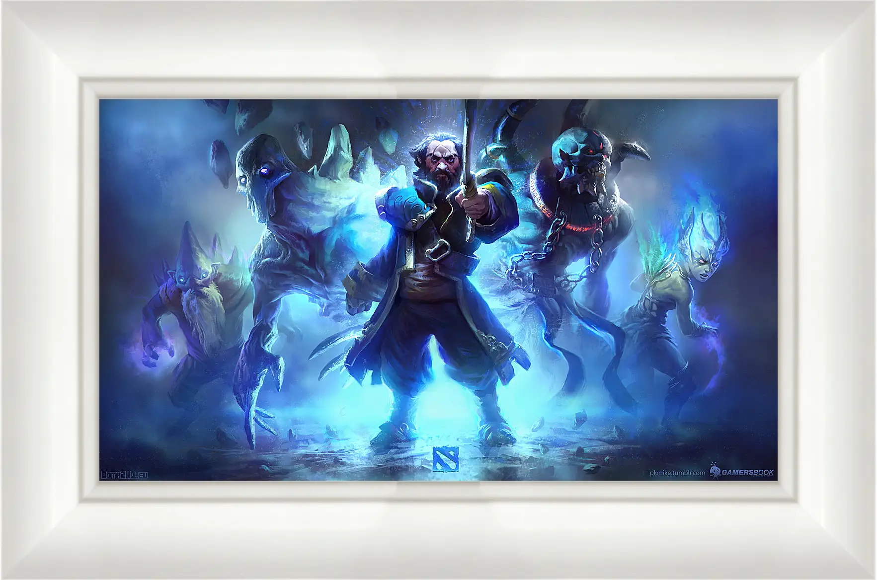 Картина в раме - ancient apparition, dota 2, art