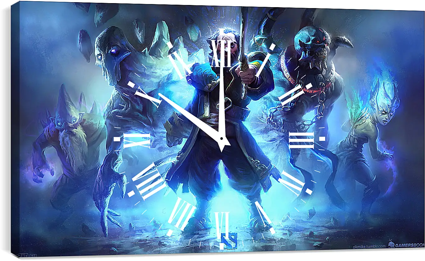 Часы картина - ancient apparition, dota 2, art