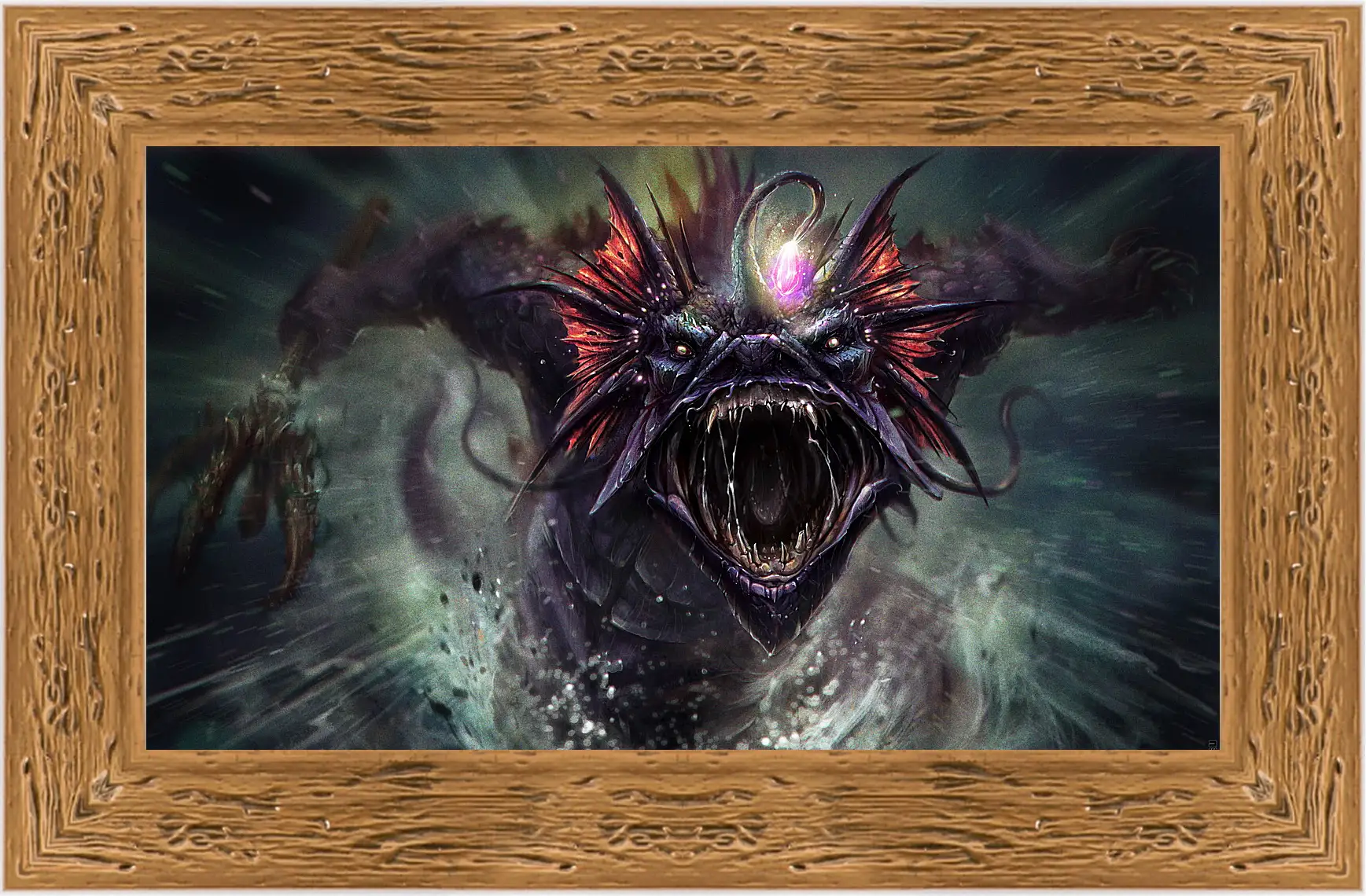 Картина в раме - slardar, dota 2, art