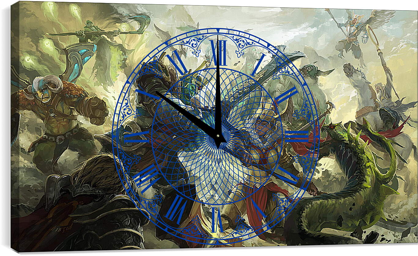 Часы картина - elder titan, dota, legion commander
