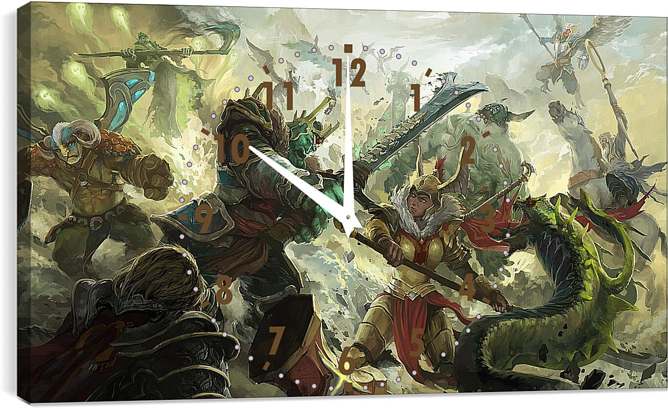 Часы картина - elder titan, dota, legion commander
