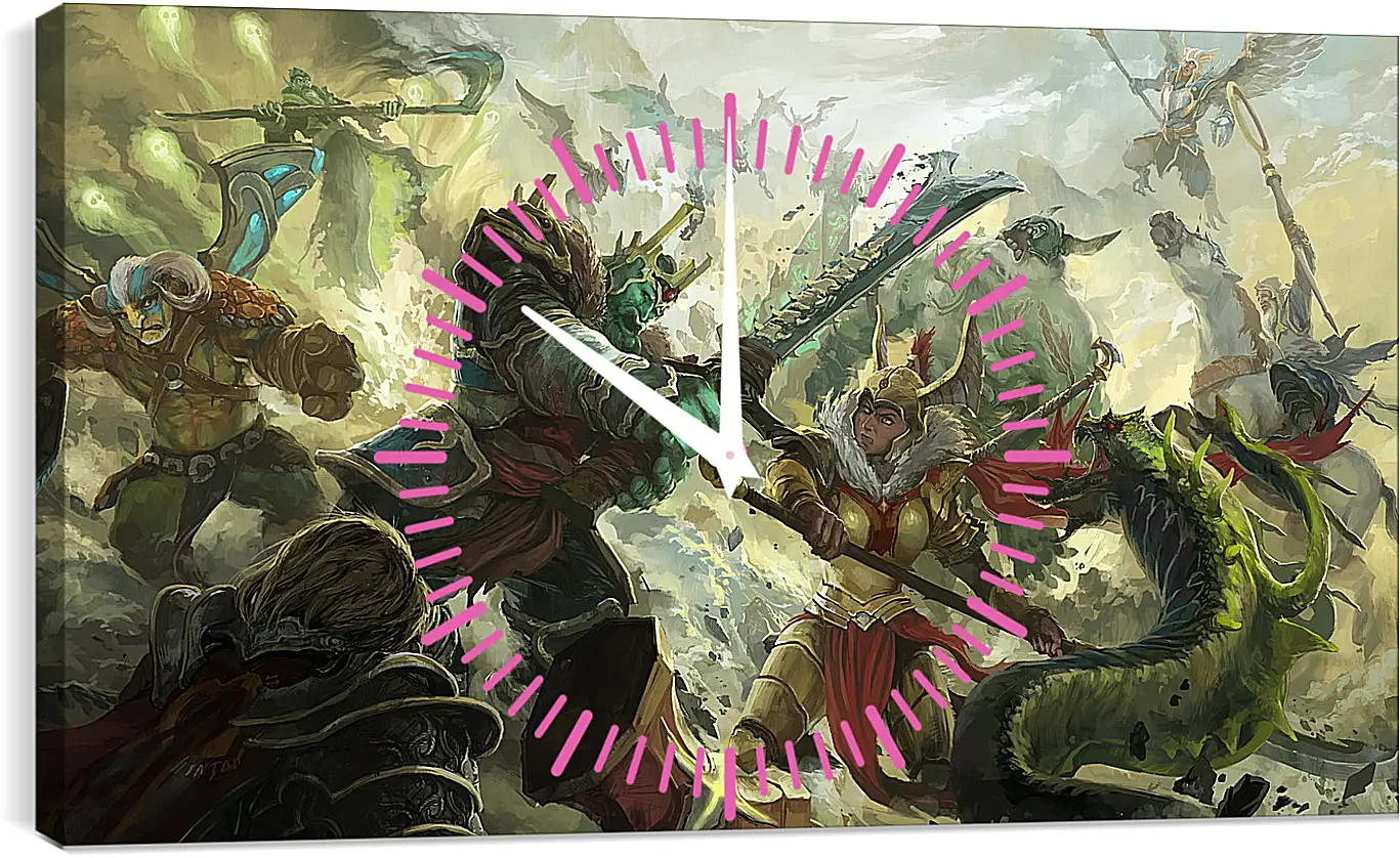Часы картина - elder titan, dota, legion commander
